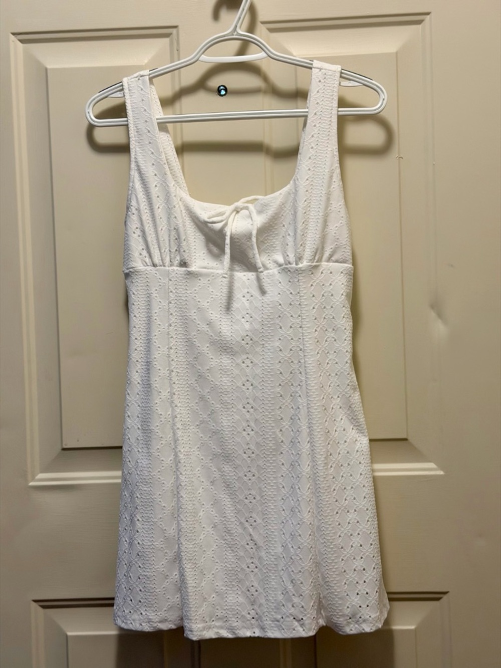 White Eyelet Summer Dress